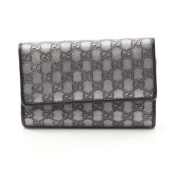 Gucci Micro Guccissima Leather Key Case Black - Picture 1 of 8